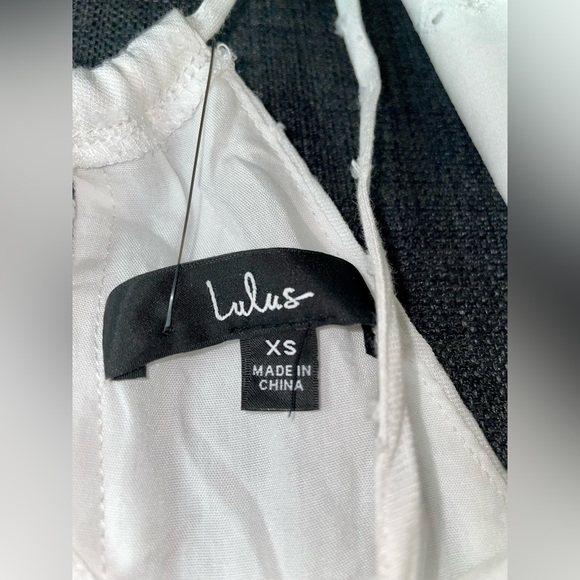 XS Lulu’s white halter dress NWT - Picture 6 of 6